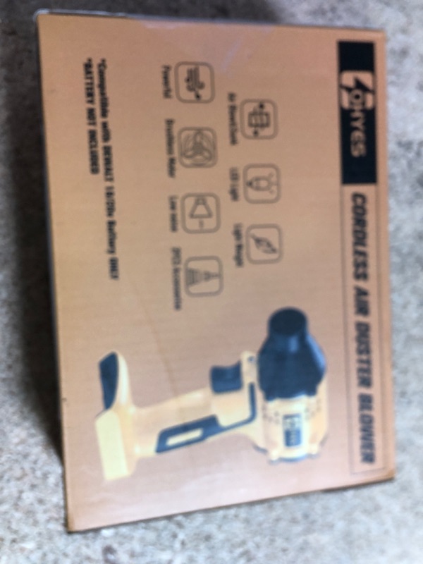 Photo 1 of Air Blower Brushless High-Speed Motor Fit for DeWALT 20v Max Battery Leaf Blower Air Duster for Outing Jobsite & Car-Service(Battery not Included)