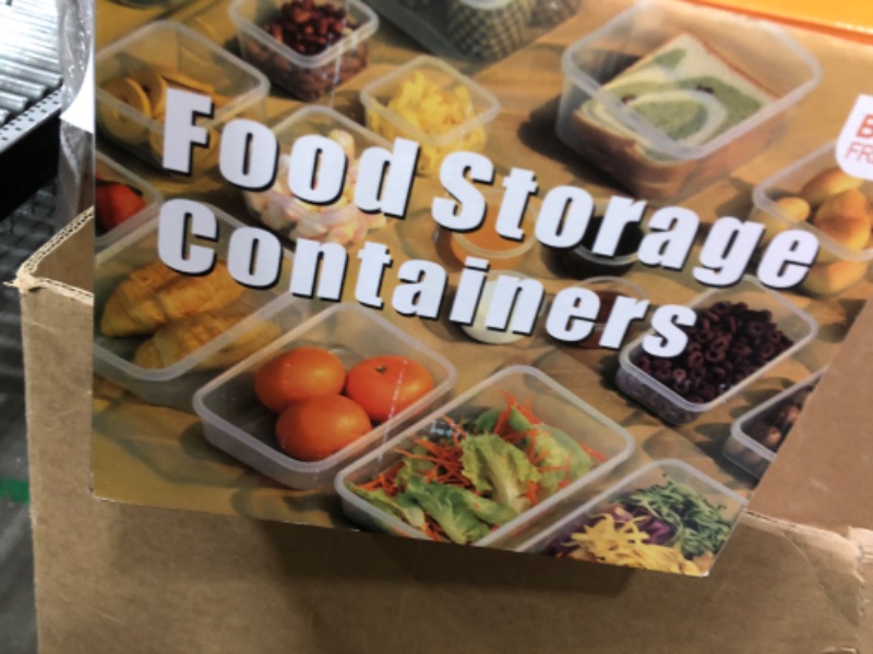 Photo 1 of 40 PCS Food Storage Containers with Lids Airtight (20 Containers & 20 Lids), Plastic Storage Meal Prep Container-Stackable 100% Leakproof & Microwave Organization and Storage Sets, Lunch Containers