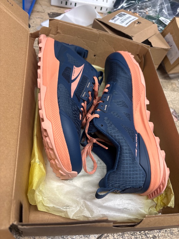 Photo 1 of ALTRA Women's Lone Peak 8 Trail Running Shoe, Navy/Coral, 8.5