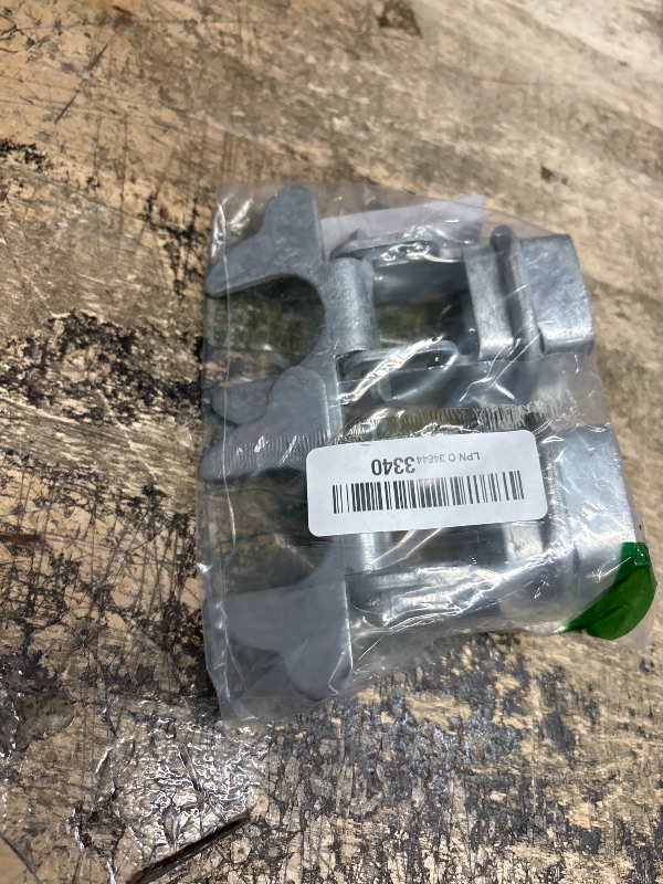 Photo 1 of 1-3/8" x 1-3/8" Kennel Gate Latch, Chain Link Dog Kennel Latch, for 1-3/8" Kennel Gate Frame & 1-3/8" Kennel Panel Frame, U-Bolt & Nuts Included, Galvanized Steel (2 Pack)