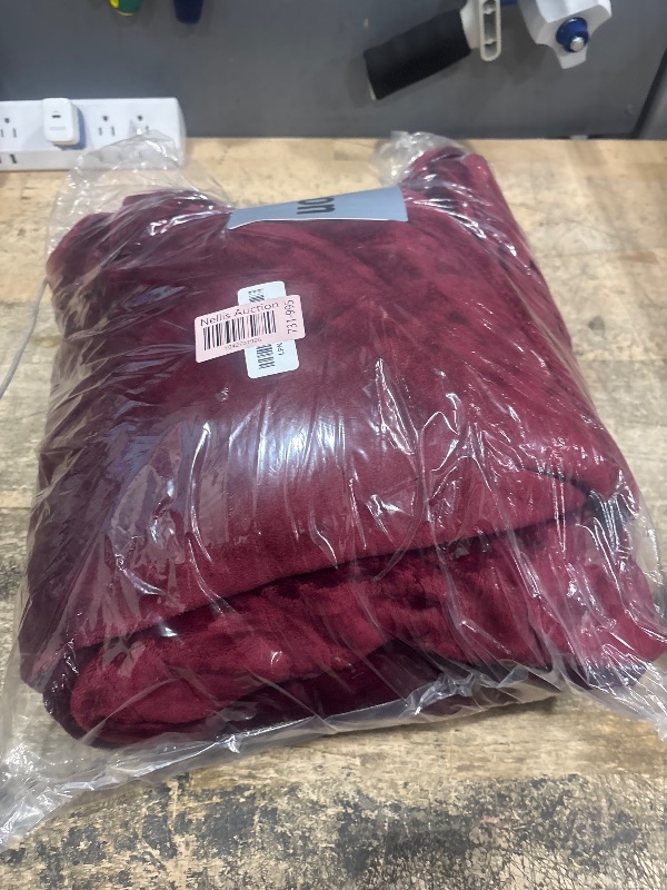 Photo 1 of WOOMER Heated Blanket Twin Size Electric Blanket 62"x 84", Soft Flannel Fast Heating Blanket, 10 Heating Levels & 0.5-12H Auto Off, Over-Heat Protection, ETL Certification