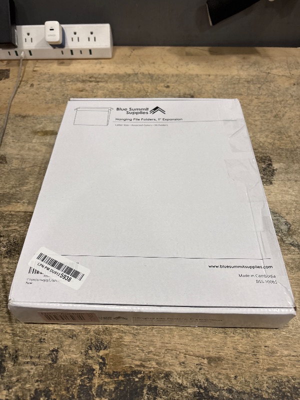 Photo 1 of 25 Blue Summit Supplies Hanging File Folders 1 inch Expansion, Assorted Colors Hanging File Folders Extra Capacity 1 inch, 11PT Paper, 1 inch Expandable File Folders, 25 Pack