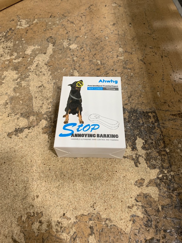 Photo 1 of Ahwhg New Anti Barking Device,Dog Barking Control Devices,Rechargeable Ultrasonic Dog Bark Deterrent up to 16.4 Ft Effective Control Range Safe for Human & Dogs Portable Indoor & Outdoor(Blue)