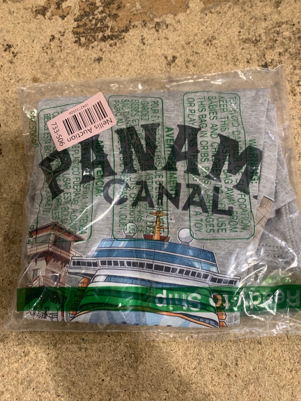 Photo 1 of ***SEE NOTES*** 
Womens Panama Canal Transit Cruise Souvenir Commemorative Keepsake V-Neck T-Shirt GREY MEDIUM 