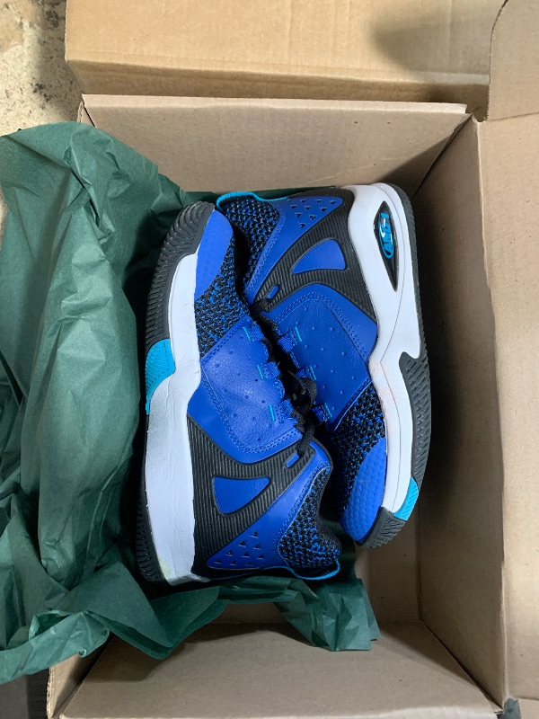 Photo 1 of AND1 Takeoff 3.0 Girls & Boys Basketball Shoes, Boys High Top Sneakers - Navy Blue, 4 Big Kid