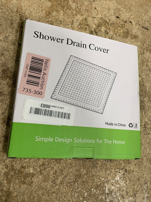 Photo 1 of Aluvor Shower Drain Cover - Quality Hair Catcher, Square Design - No Rust!