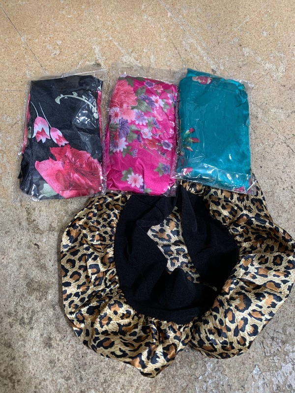 Photo 1 of 4 pack silk bonnet 