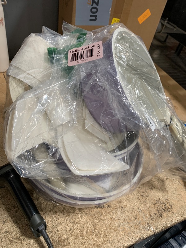 Photo 1 of SODAY 15Pcs Pots and Pans Set Non Stick, Cookware Sets with Detachable Handle, Nonstick RV Kitchen Cooking Tools Removable Handles, Oven Safe, Induction Fast, Stackable Induction Cookware, Purple