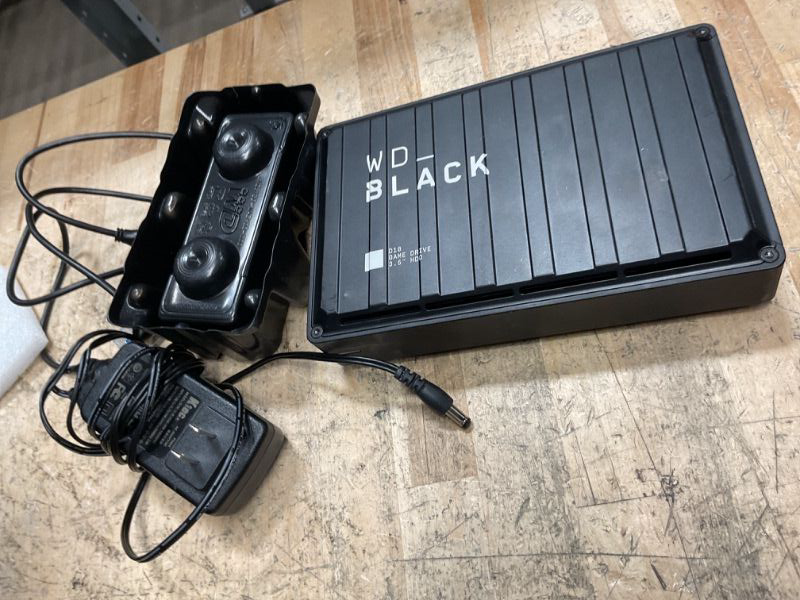 Photo 1 of (WON'T POWER ON) (NO POWER) (SIGNS OF USE) WD_BLACK 8TB D10 Game Drive - Portable External Hard Drive HDD Compatible with Playstation, Xbox, PC, & Mac - WDBA3P0080HBK-NESN
