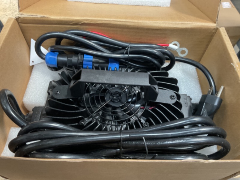 Photo 1 of SDLOOL 58.4V 18A Lithium Onboard Battery Charger for 48V (51.2V) 16S LiFePO4 Battery, IP67 Waterproof Charger for Golf Cart Car Truck Boat Home