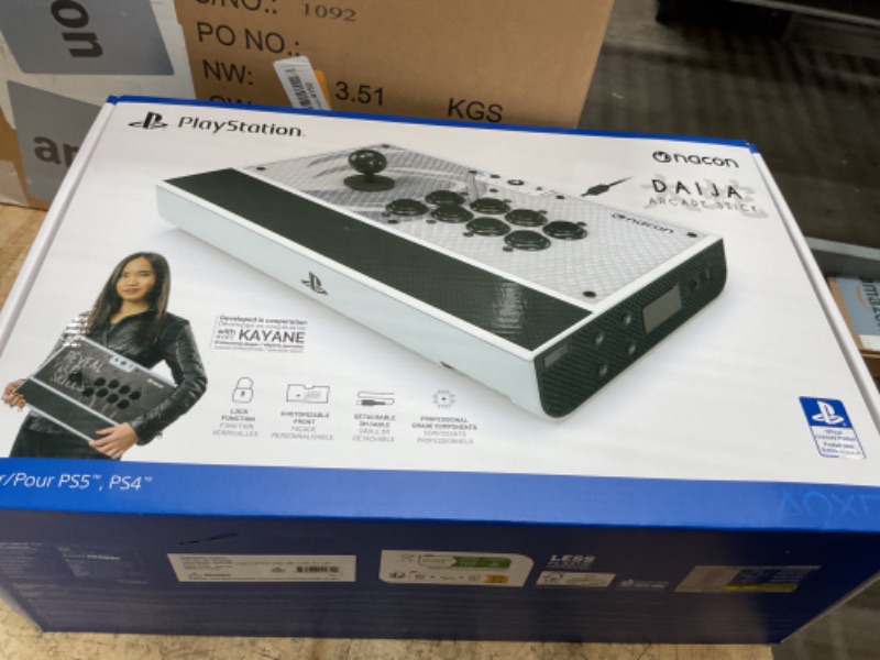 Photo 1 of (For Parts, damaged) NACON Daija Arcade Fight Stick Officially Licensed for PlayStation PS5, PS4 and Windows 10 | 11 PC