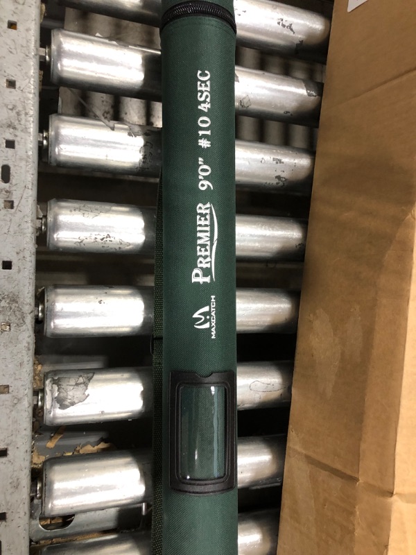 Photo 1 of M MAXIMUMCATCH Maxcatch 3-12wt Medium-Fast Action Premier Fishing Rod-IM8 Carbon Blank for High Performance,with AA Cork Grip Hard Chromed Guides (V-Premier, 9' 10wt)