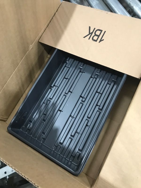 Photo 1 of 10 Plant Growing Trays (WITH Drain Holes) - 20" x 10" - Perfect Garden Seed Starter Grow Trays: For Seedlings, Indoor Gardening, Growing Microgreens, Wheatgrass & More - Soil or Hydroponic