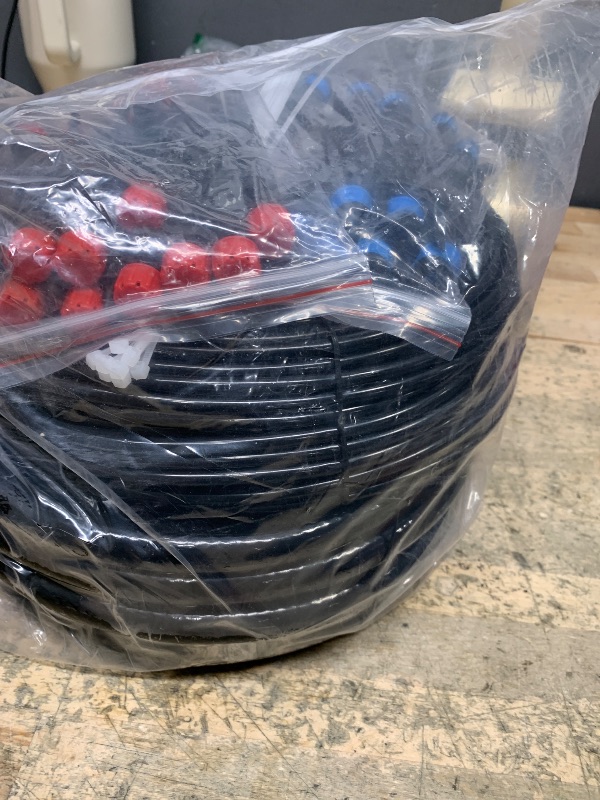 Photo 1 of 240FT Drip Irrigation System,Automatic Drip Irrigation Kit with 1/2 inch Hose 1/4 inch Distribution Tubing and Accessories,for Lawn Raised Bed Greenhouse Plant Watering System