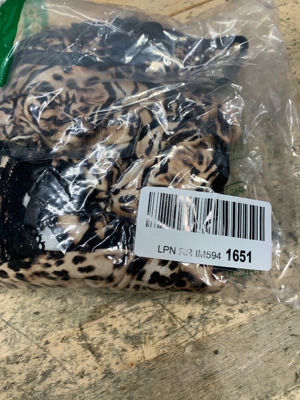 Photo 1 of BEAUDRM Women's Leopard Print Deep V Neck T-Shirt Y2K Bow Tie Open Front Shirt Cheetah Long Sleeve Lace Sexy Fitted Crop Top Brown and Black Large