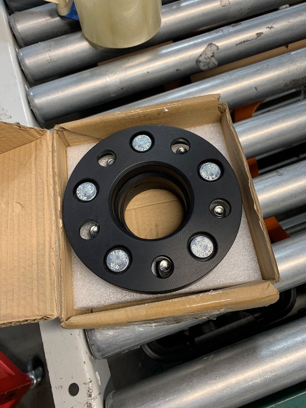 Photo 1 of (ONLY TWO) (PARTIAL SET) YHTAUTO 5x4.5 Hub Centric Wheel Spacers 20mm Compatible with Subaru Outback, Forester, Impreza, Legacy, WRX, 5x114.3mm Tire Spacers w/ M12x1.25 Studs, 56.1mm Hub Bore 5 Lug 4PCS Black Wheel Adapters