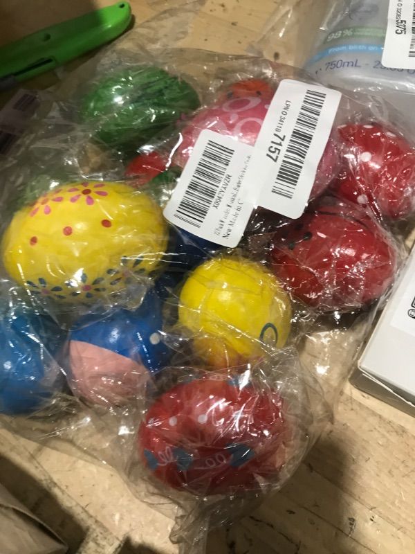 Photo 1 of 12 Pack Wooden Musical Eggs Shakers Maracas for Baby Kids Percussion Instrument Early Learning Toys, Easter Stocking Stuffers