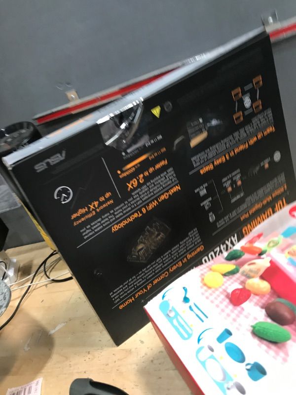 Photo 1 of ASUS TUF Gaming WiFi 6 Router (TUF-AX4200) - Dedicated Gaming Port, Dual 2.5G Port, 3 Steps Port Forwarding, Extendable Router with AiMesh Technology, AiProtection Pro, VPN, Instant Guard