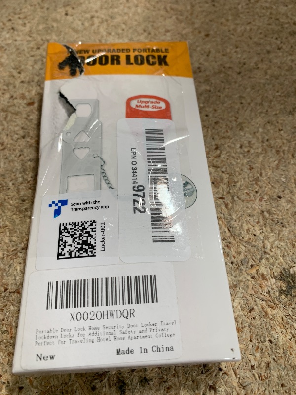 Photo 1 of AceMining Portable Door Lock Home Security Door Lock Travel Lockdown Locks for Additional Safety and Privacy Perfect for Traveling Hotel Home Apartment College