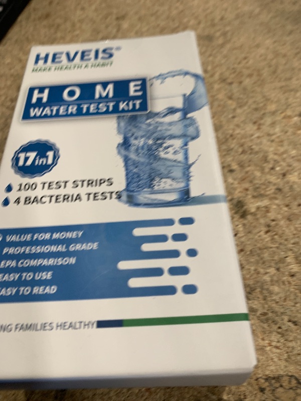 Photo 1 of 17 in 1 Home Drinking Water Testing Kit - 100 Strips + 4 Bacteria Tests - Tap and Well Water Test Kit, Easy to Test and Read for Hardness, Lead, Iron, Fluoride, pH, Copper, Bacteria and More