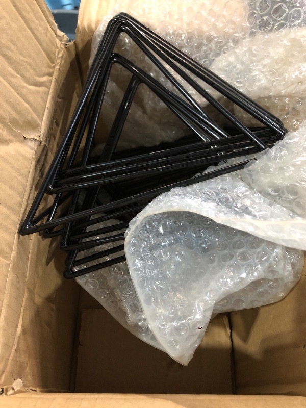 Photo 1 of (used)ZENFUN 10 Pack Metal Tabletop Pizza Pan Risers, Black Food Serving Display Stand, Sturdy Pizza Tray Racks, Pizza Tray Holder