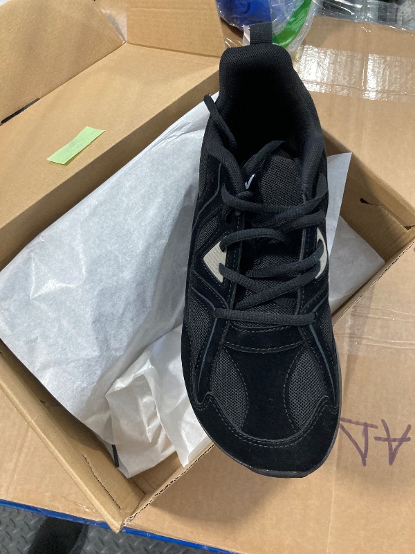 Photo 1 of IIV Wide Toe Box Shoes for Women | Arch Support Walking Tennis Sneakers | Orthotic Shoes for Bunions, Plantar Fasciitis BlackGrey US 9