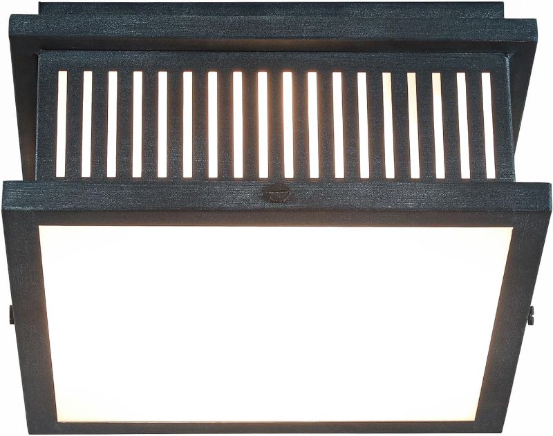 Photo 1 of 
ZOLUVINA Modern Flush Mount Light Fixture, 12.5'' Square Close to Ceiling Light, 4-Light Metal Lamp With Acrylic Shade for Living Room, Kitchen,...