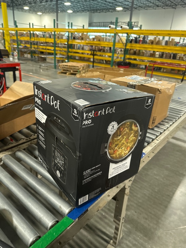 Photo 1 of Instant Pot Pro (8 QT) 10-in-1 Pressure Cooker, Slow Cooker, Rice/Grain Cooker, Steamer, Sauté, Sous Vide, Yogurt Maker, Sterilizer, and Warmer, Includes App With Over 800 Recipes, Black