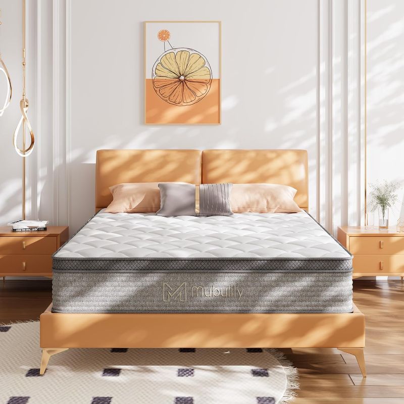 Photo 1 of Queen Mattress,10 Inch Gel Memory Foam and Innerspring Hybrid Mattress in a Box with Individual Pocket Spring for Motion Isolation & Silent Sleep,CertiPUR-US,100 Nights Trial