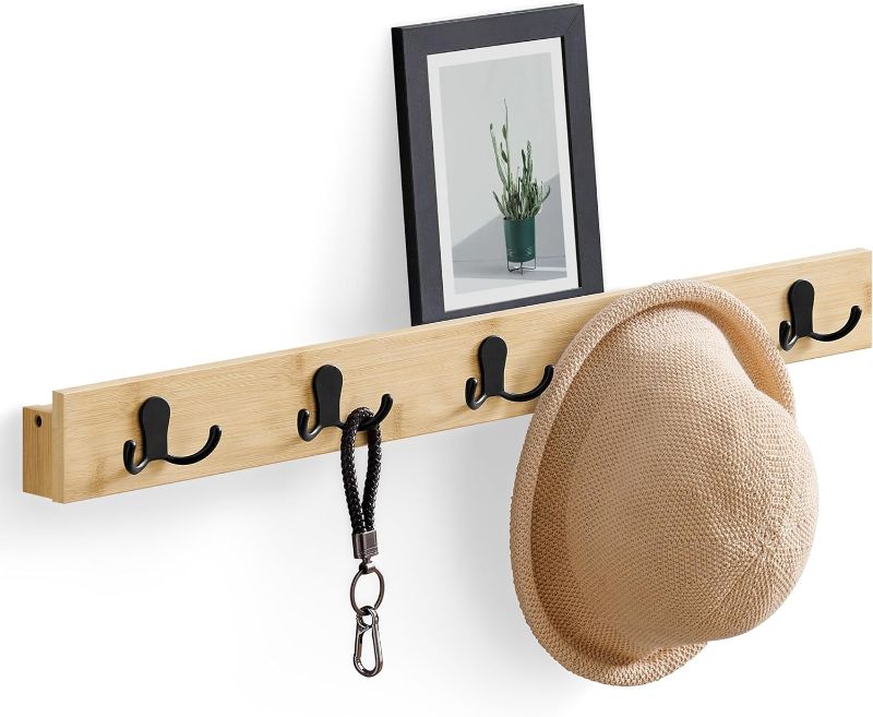 Photo 1 of 
SONGMICS Coat Hooks Wall Mounted, Coat Rack Wall Mount, 5 Double Metal Hooks for Bags, Hats, and Towels, for Entryway, Living Room, Bedroom, Loads up to 55...