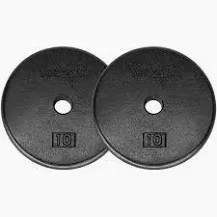 Photo 1 of  10 lbs Standard Weight Plates, 1 inch Cast Iron Weight Plates