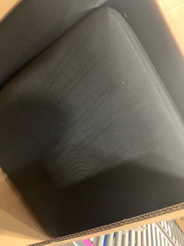 Photo 1 of **FROM AN INCOMPLETE SET** BLACK OTTOMAN 