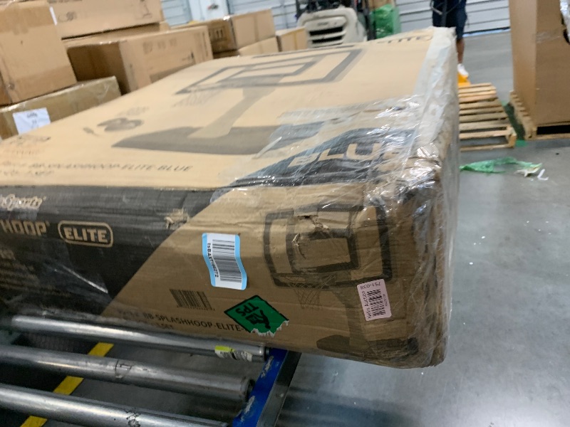 Photo 1 of GoSports Splash Hoop ELITE Pool Hoop Basketball Game with Water Weighted Base, Adjustable Height, Regulation Steel Rim and 2 Pool Basketballs - Blue