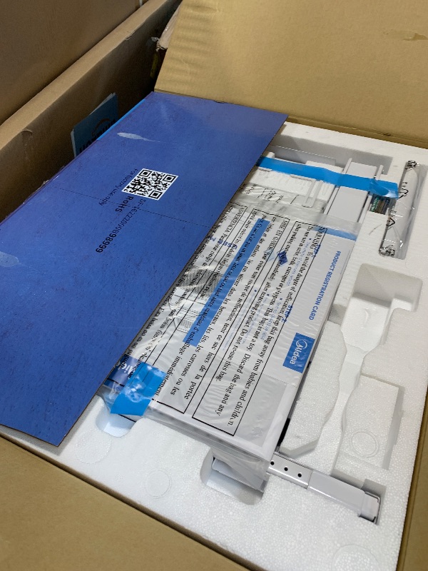 Photo 1 of Midea 10,000 BTU U Shaped Smart Inverter Window Air Conditioner, Cools up to 450 Sq. Ft.,Ultra Quiet with Open Window Flexibility, Works with Alexa/Google Assistant, 35% Energy Savings, Remote Control