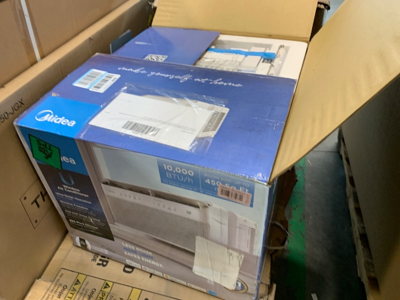 Photo 1 of Midea 10,000 BTU U Shaped Smart Inverter Window Air Conditioner, Cools up to 450 Sq. Ft.,Ultra Quiet with Open Window Flexibility, Works with Alexa/Google Assistant, 35% Energy Savings, Remote Control
