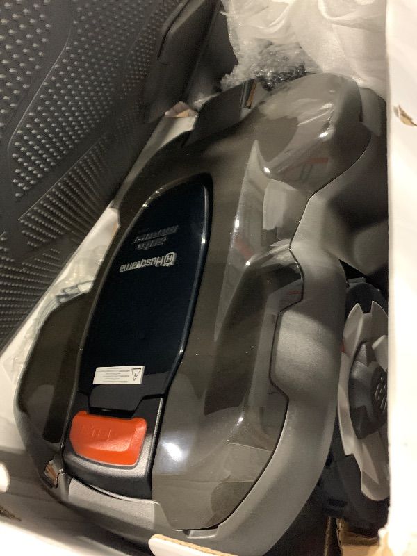 Photo 1 of Husqvarna 970471745 Automower 415X Robotic Lawn Mower with GPS Assisted Navigation, Automatic Lawn Mower with Self Installation for Small to Medium Yards (0.4 Acre)