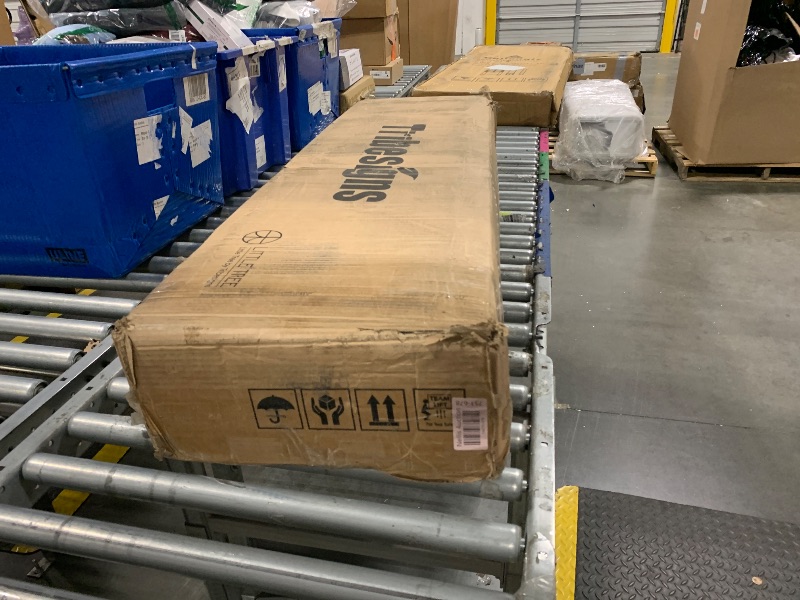 Photo 1 of Tribesigns Farmhouse Console Table, 47 Inches Entryway Console Table with Storage, Industrial Hallway Accent Table for Living Room, Entrance