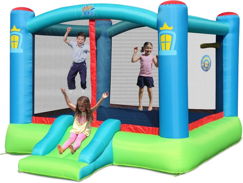Photo 1 of 
Action Air Bounce House, Outdoor Inflatable Bouncer with Blower, Large Jumping Area Bouncy Castle for Kids
