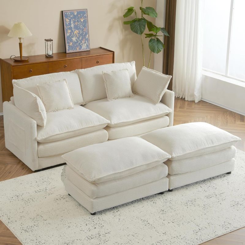 Photo 1 of **JUST THE COUCH** Modern Living Room Loveseat Sectional Sofa