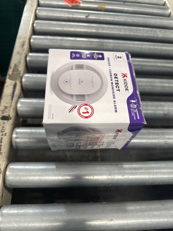 Photo 1 of Kidde Hardwired Smoke & Carbon Monoxide Detector, AA Battery Backup Smoke Alarm, Interconnectable, LED Warning Light Indicators, 2 Pack