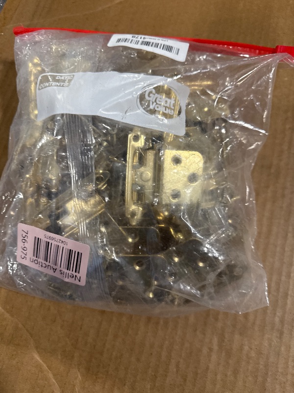Photo 1 of 3/8 Inch Inset Gold Cabinet Hinges, 25 Pair (Pack of 50) Cabinet Hinge, Self Closing Cabinet Hinges for Furniture Cabinet Doors, Complete with Screws