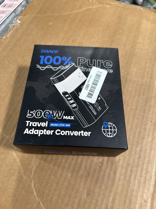 Photo 1 of 500W Pure Sine Wave Voltage Converter US to Europe, 220V to 110V Converter 50Hz to 60Hz Transformer for European Travel, Power Converter Adapter Combo+20W USB-C for CPAP Hair Straightener Laptop Phone