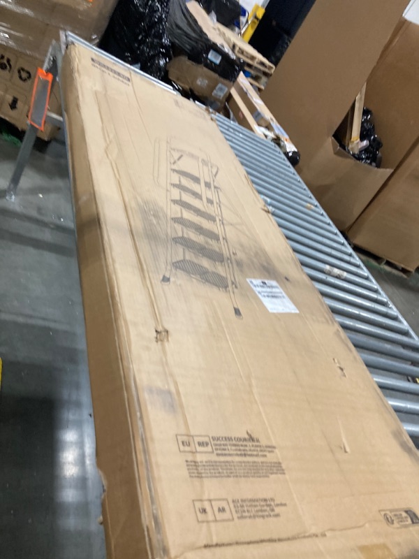 Photo 1 of KINGRACK 6 Step Ladder with Tool Platform, Folding Step Stool with Handrails, Sturdy Steel Ladder with Wide Pedal, 800 LBS Portable Safety Ladder for Painting Home Outdoor Garage