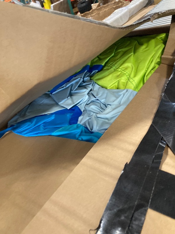 Photo 1 of Causeair Inflatable Bounce House with Double Slide,Dolphin Styling,Splashing Pool,Double Water Cannon,Climbing Wall,Heavy Duty GFCI Blower,Inflatable Water Park Slide for Kids Backyard Summer