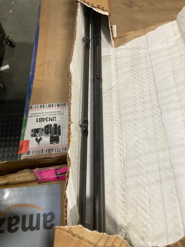 Photo 1 of PENN 12’ Battalion II Surf Conventional Casting Rod, 25-50lb Line Rating, 2 Piece Graphite Composite Fishing Rod, Black/Gold