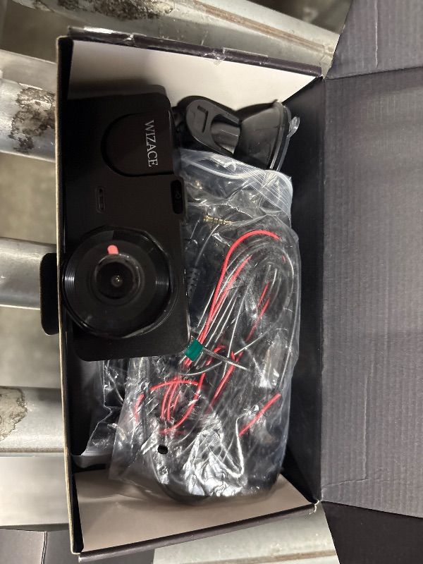 Photo 1 of 3 Channel Dash Cam Front and Rear Inside with 64GB Card, WIZACE1080P Dash Camera for Cars, Dashcam Three Way Triple Car Camera with IR Night Vision, Loop Recording, G-Sensor, HDR, 24 Hours Recording

