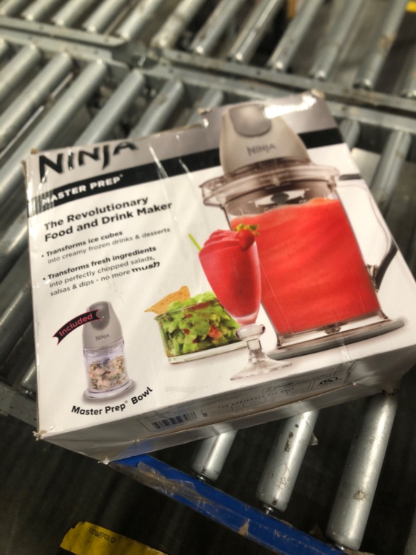 Photo 1 of **NEEDS CLEANING** NINJA Master Prep 48 oz. Single Speed Gray Professional Blender for Smoothies and Shakes QB900B
