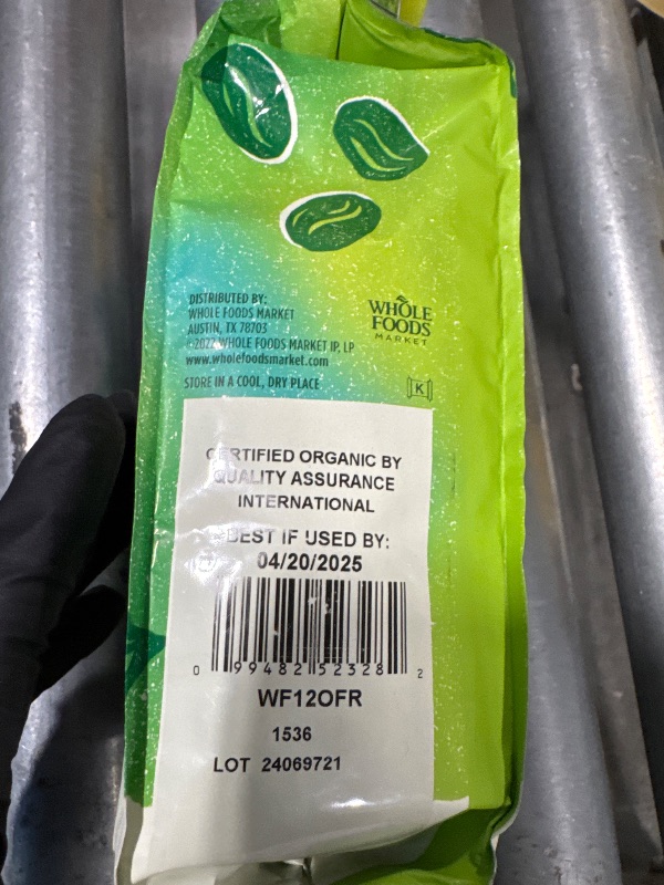 Photo 1 of ** EXPIRED / NO RETURNS** Whole Foods Market, Organic Whole Bean Coffee, Dark French Roast, Smoky & Sweet, Smooth & Creamy, 12 Ounce