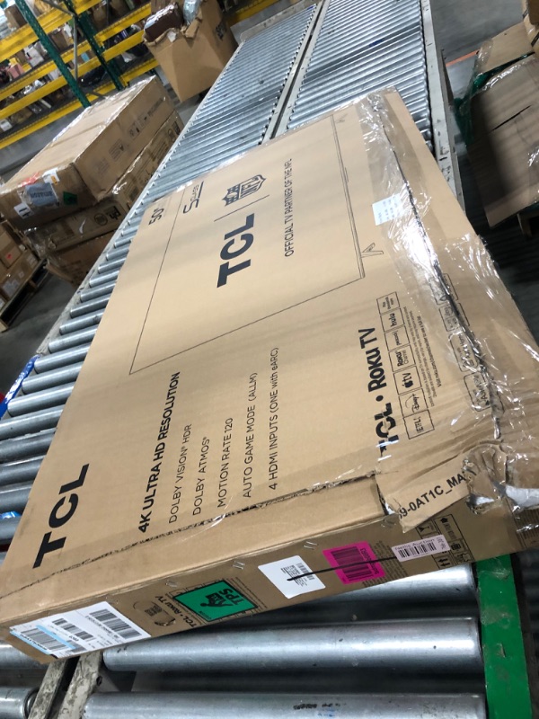 Photo 1 of ** ONLY PARTS** TCL 50-Inch Class S4 4K LED Smart TV with Roku TV (50S450R, 2023 - Model), Dolby Vision, HDR, Dolby Atmos, Works with Alexa, Google Assistant and Apple HomeKit Compatibility, Streaming UHD Television