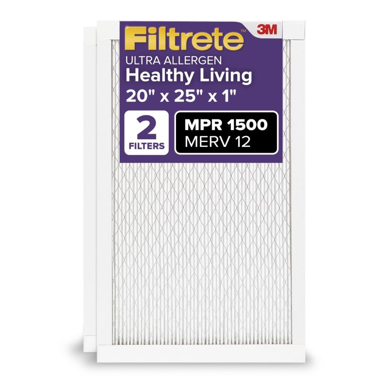 Photo 1 of 3M Filtrete Healthy Living 1550 MPR 4-Inch Ultra Allergen Reduction Slim-Fit Filters 20*25
